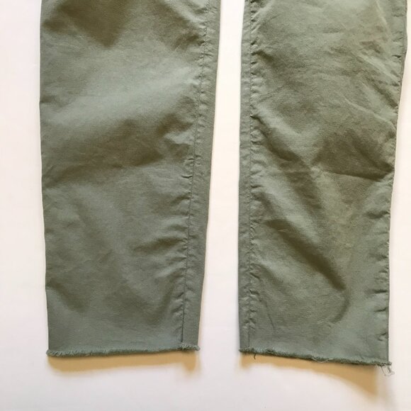 Eileen & Fisher Wicklow Italian Chino Pants Womens 2 Green Sage Cotton Straight - Picture 10 of 13